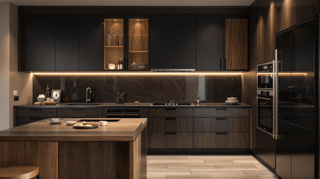 Cuisine sur mesure avec un design moderne et des finitions écologiques