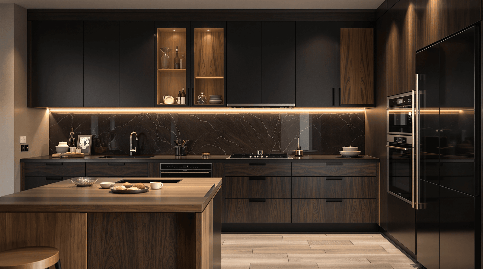 Cuisine sur mesure avec un design moderne et des finitions écologiques