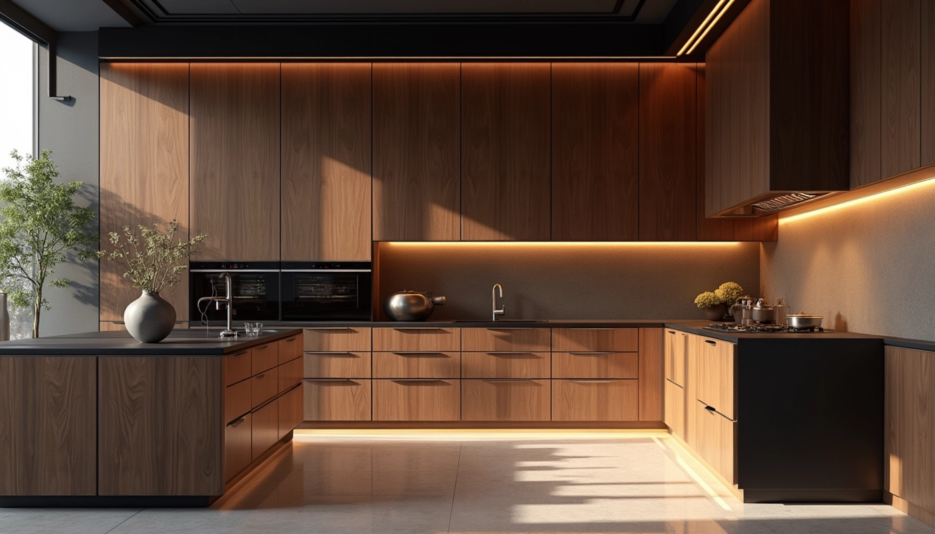 Exemple d'aménagement en menuiserie sur mesure pour un appartement moderne