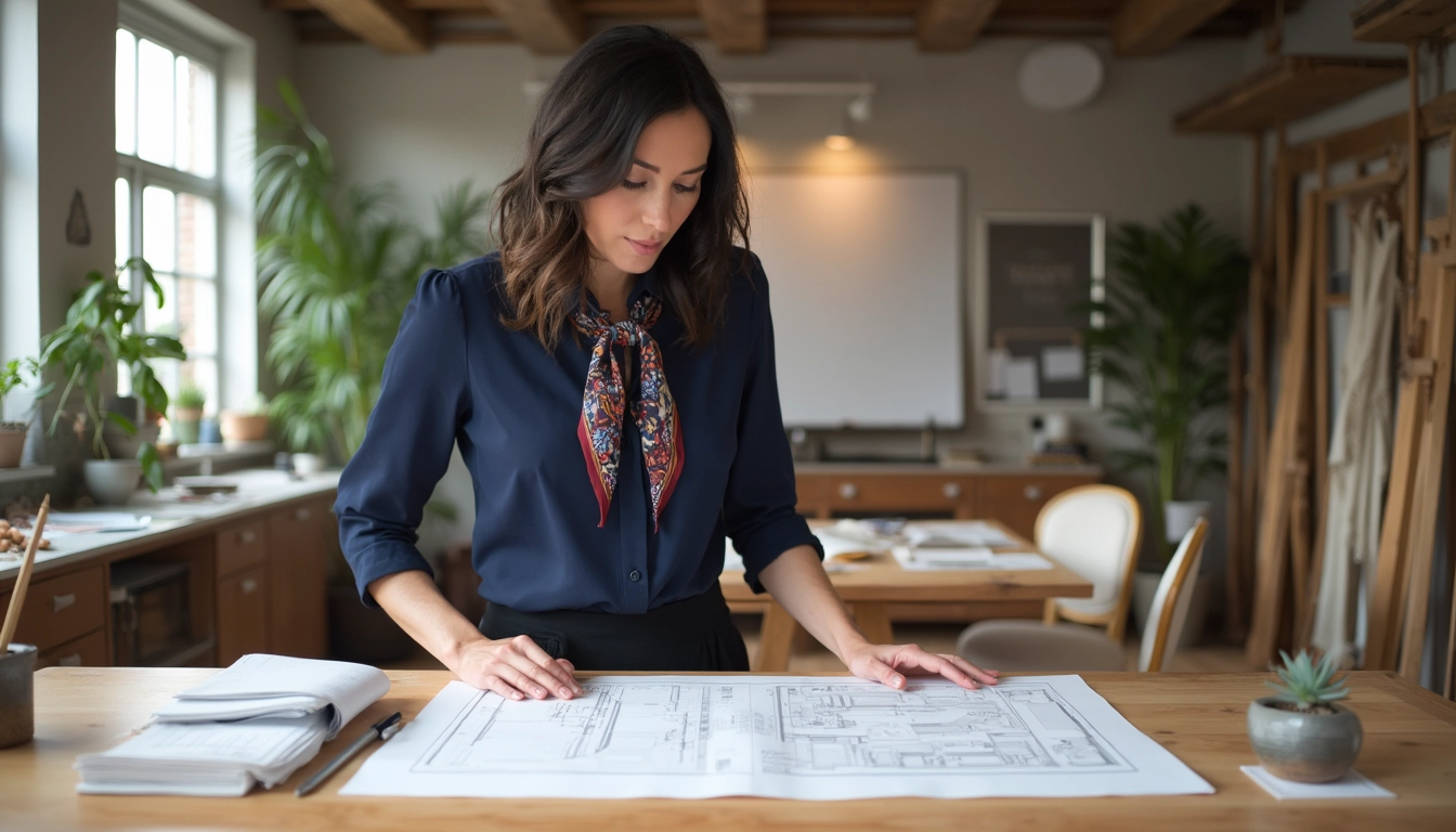 Exemple de meubles sur mesure intégrés dans un intérieur moderne et fonctionnel.