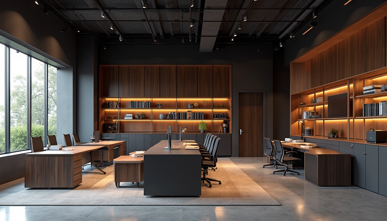Aménagement de bureaux avec meubles sur mesure adaptés aux besoins des entreprises modernes