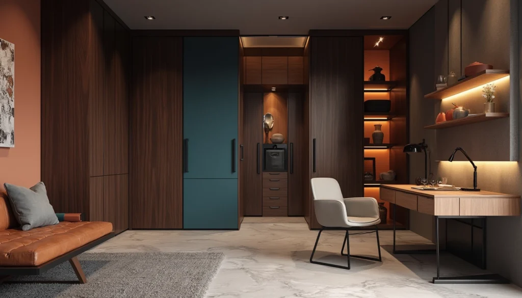 Mobilier sur mesure dans un hôtel de luxe avec design élégant et fonctionnel